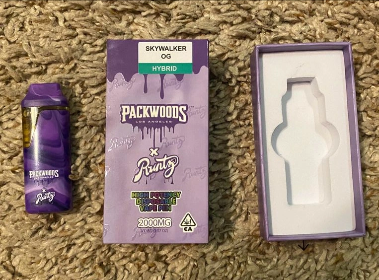 Packwoods X Runtz 1/2ml Customize Your Logo Disposable Cart Vaporizer Best Disposable Vape Shops Near Me