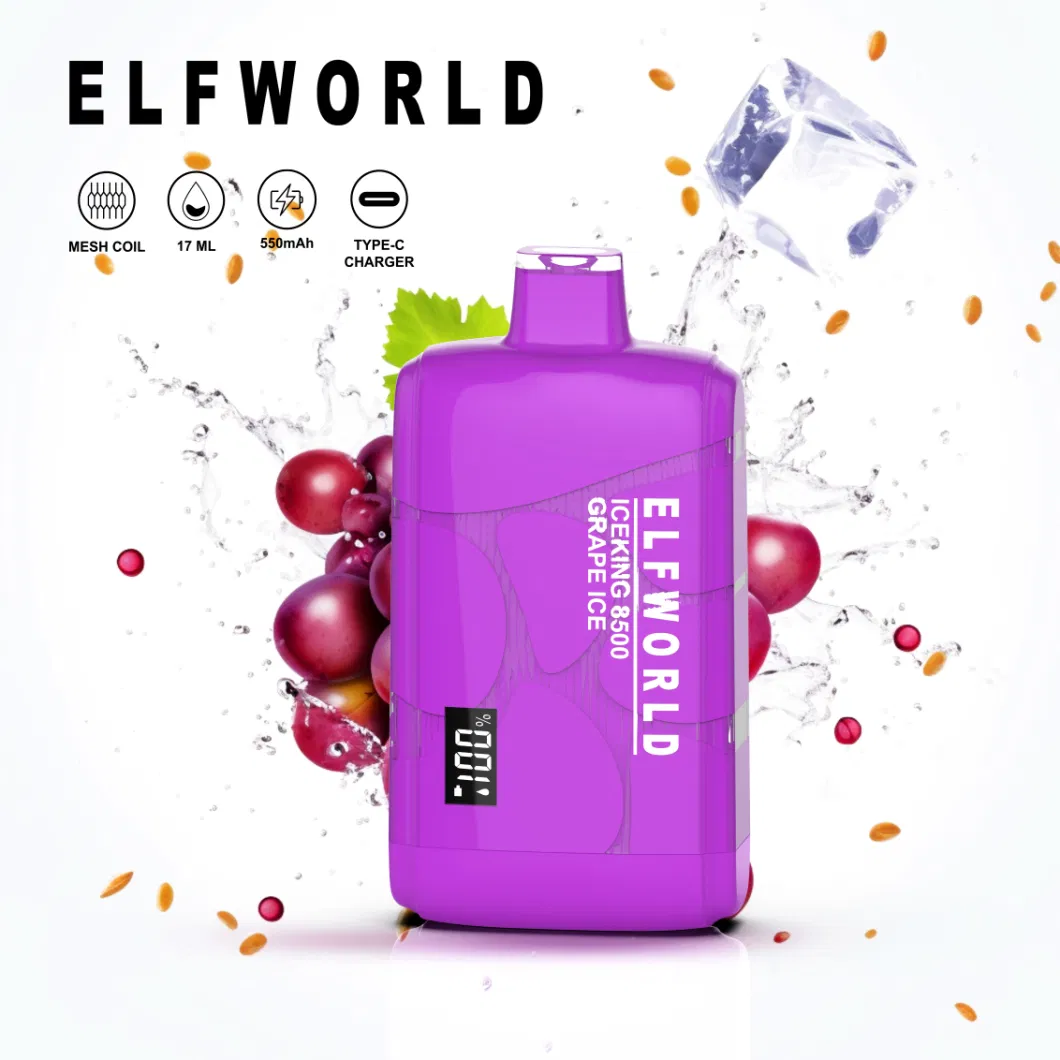 Wholesale Elfworld Ice King 8500 Prefilled Wholesale I Vape Get Oil Flavor Lost Pod Mary E Cigarette Elf World Vaporizer Electronic Cigarette Price Puff Pluse