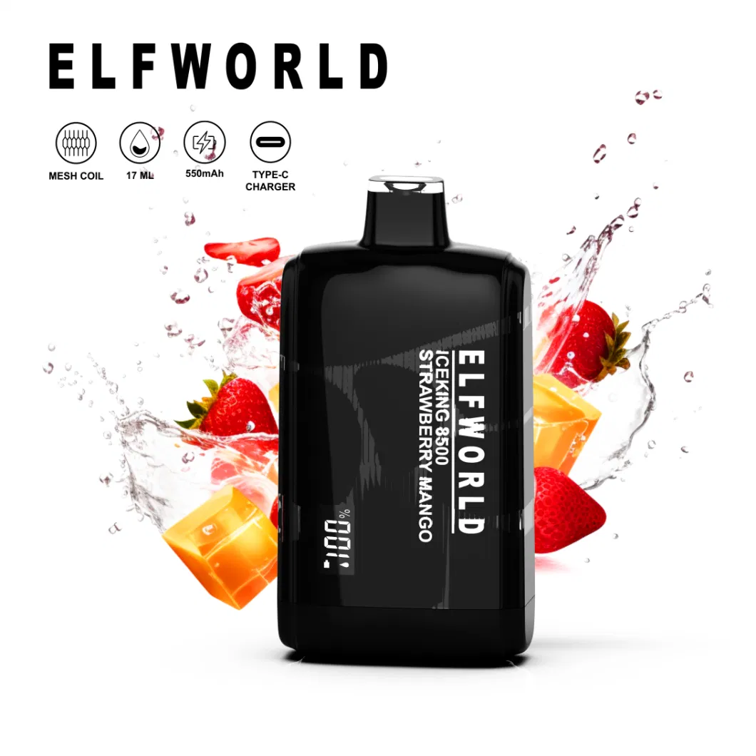 Wholesale Elfworld Ice King 8500 Prefilled Wholesale I Vape Get Oil Flavor Lost Pod Mary E Cigarette Elf World Vaporizer Electronic Cigarette Price Puff Pluse