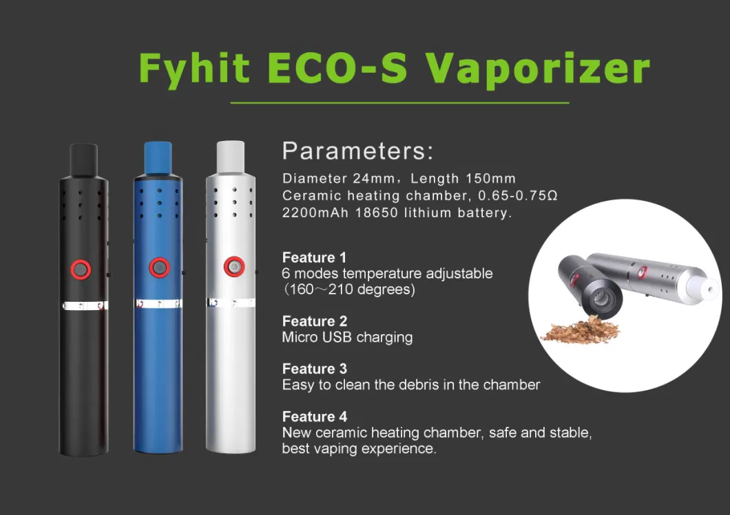 Wholesale Popular Electronics Smoke Herbal Vapor Pen Dry Herb Vaporizer Kit