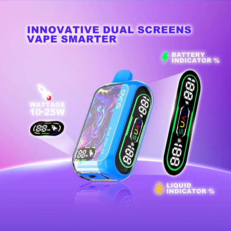 Ovns Dual Screens 10W to 25W Wattage Adjustable 25ml E-Liquid Ovns Dream 25000 Puffs Disposable Vape with OEM Service