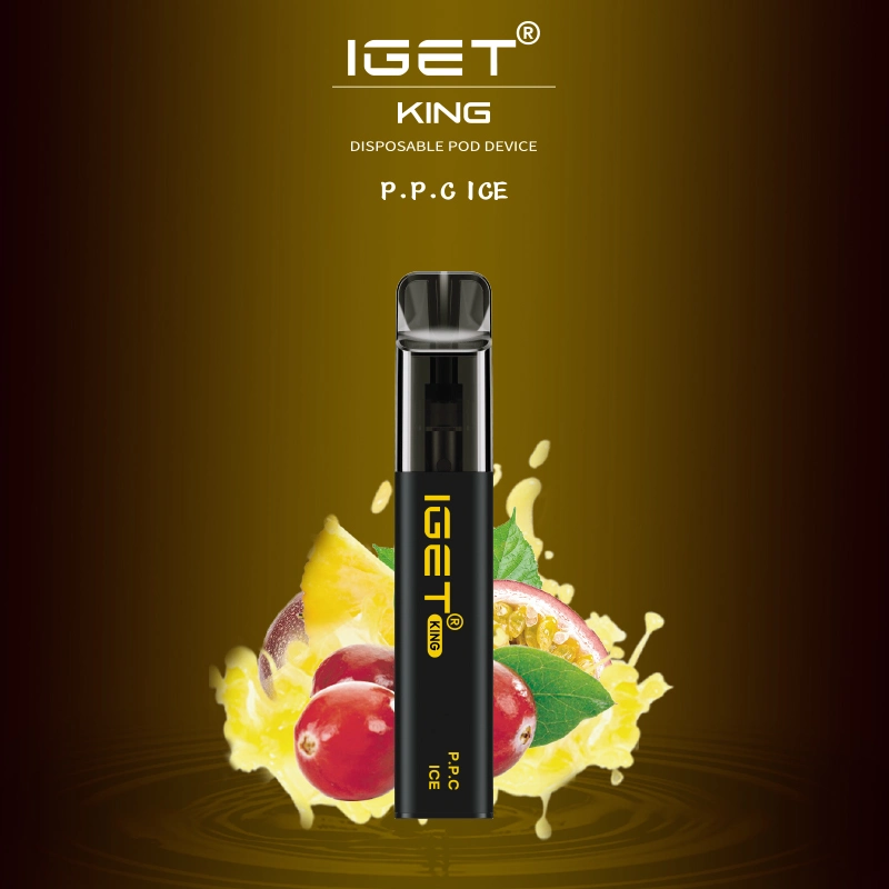 100% Original 16 Kind Color Iget 2600 Puff Iget King Disposable Vape Pen