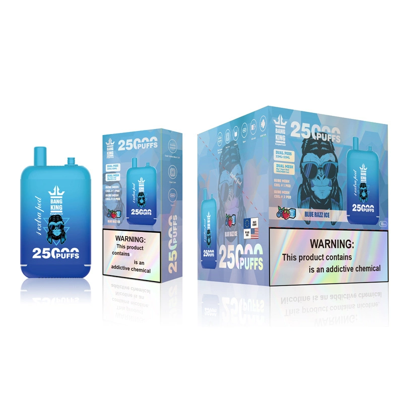 Factory Wholesale Bang King 25000 15000 18000 Puff Vaper Vaping Snowwolf Pod Cartridge Wape Crystal Mini Randm Electronic Disposable E Cheap Empty I Vape