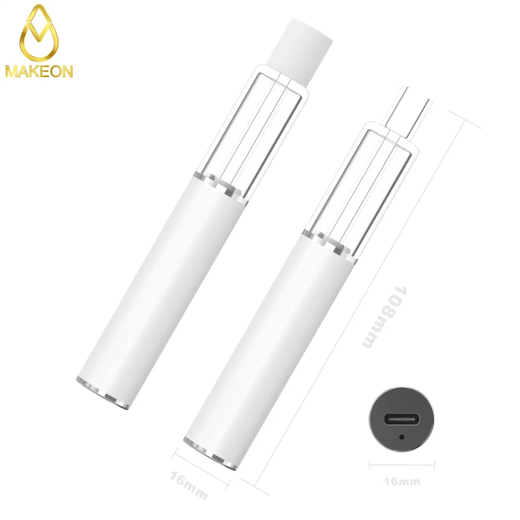 Makeon Gd20 3ml Full Glass Line Cartridge All-in-One Disposable Vape Pen 3gram Live Resin Rosin Thick Oil Pod Cart Vaporizer E-Cigarette Puff Bar Vape