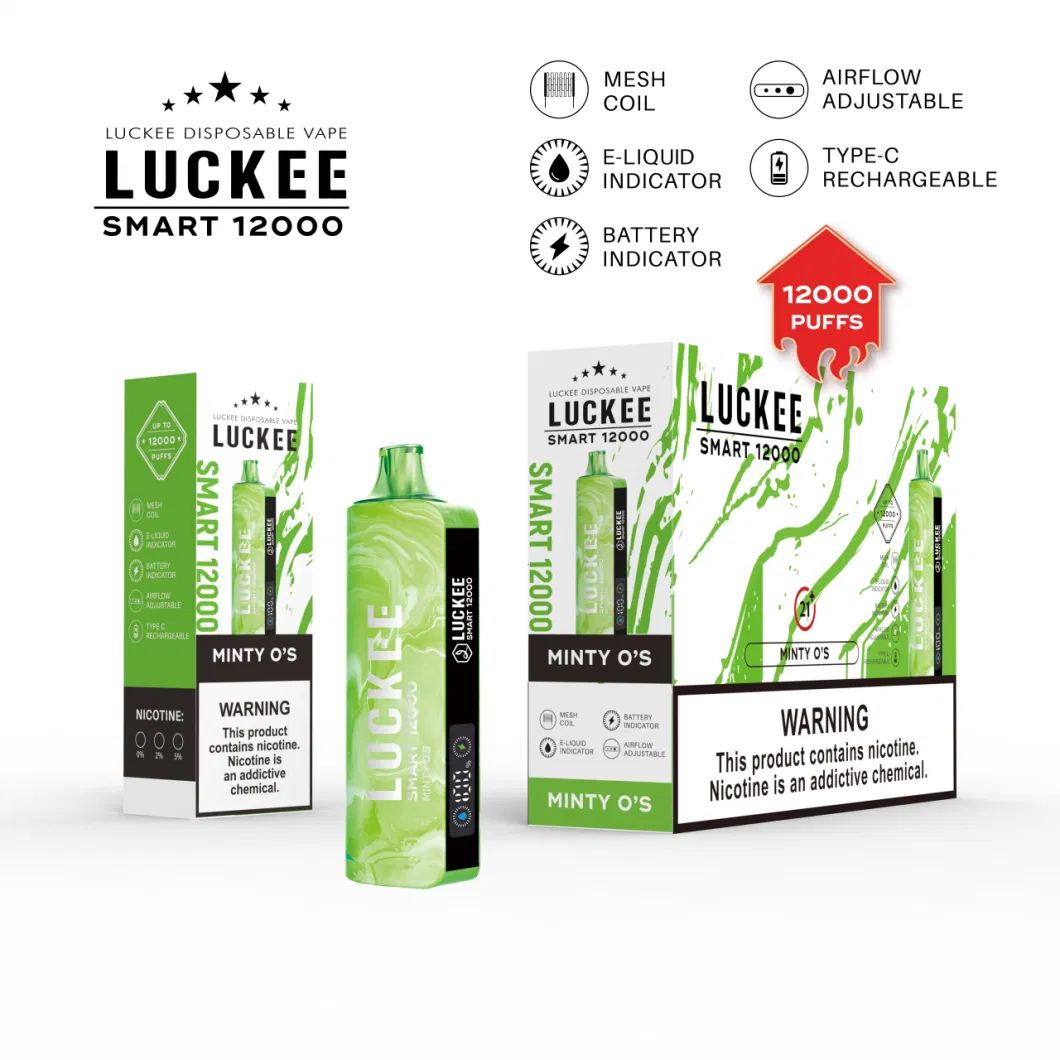 Luckee 12000 Puffs Bar 12K OEM/ODM Factory Wholesale Best Quality Disposable Vape Luckee Turbo 10000 Puffs Esco Bars 2500 Puffs Esco Bars Mega 5000 Puffs