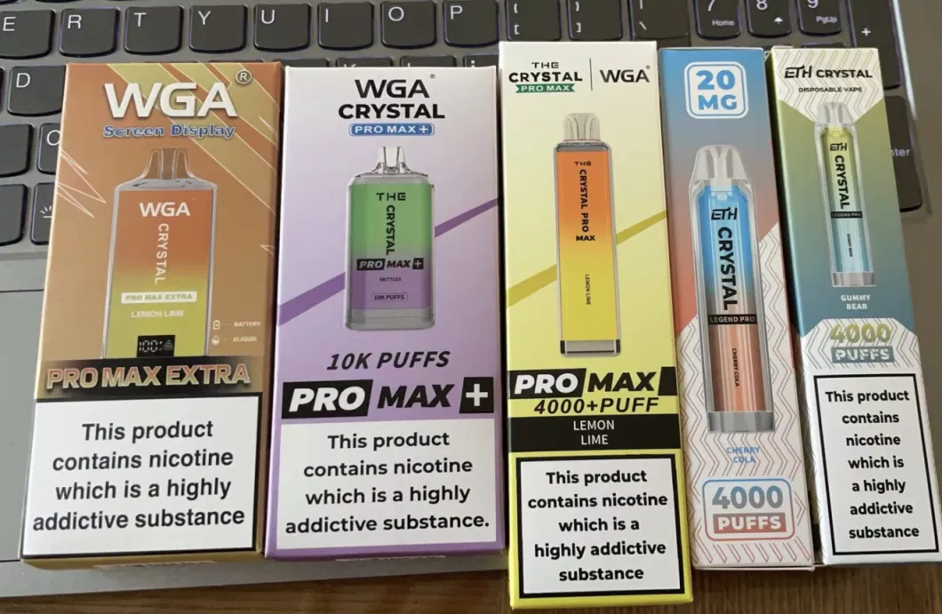 Wga Crystal 15000 Puff Zbood EU Warehouse Poland UK Flonq Extra PRO Max Hits 7000/10000/12000 Cry 2%Nicotine Vaporizers Disposable Vape