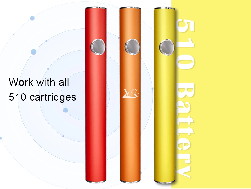 Preheat 380mAh 510 Thread Vape Pen Ecig E Cigarette Battery with Preheating Button Variable Voltage Use