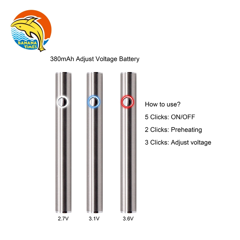 Wholesale Packwoods 510 Thread Cartridge Battery for Ooze USB-C Recharge 380mAh Pre-Heat Variable Voltage 510 Vape Pen Batteries