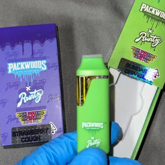 Packwoods X Runtz 1/2ml Customize Your Logo Disposable Cart Vaporizer Best Disposable Vape Shops Near Me