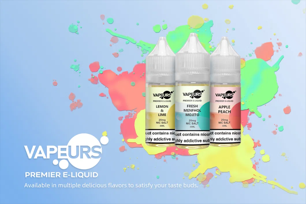 Vapeurs 30ml E Liquid Dessert Flavor for Vape 20mg 30 Mg 50mg Nicotine Salts E Juice Price