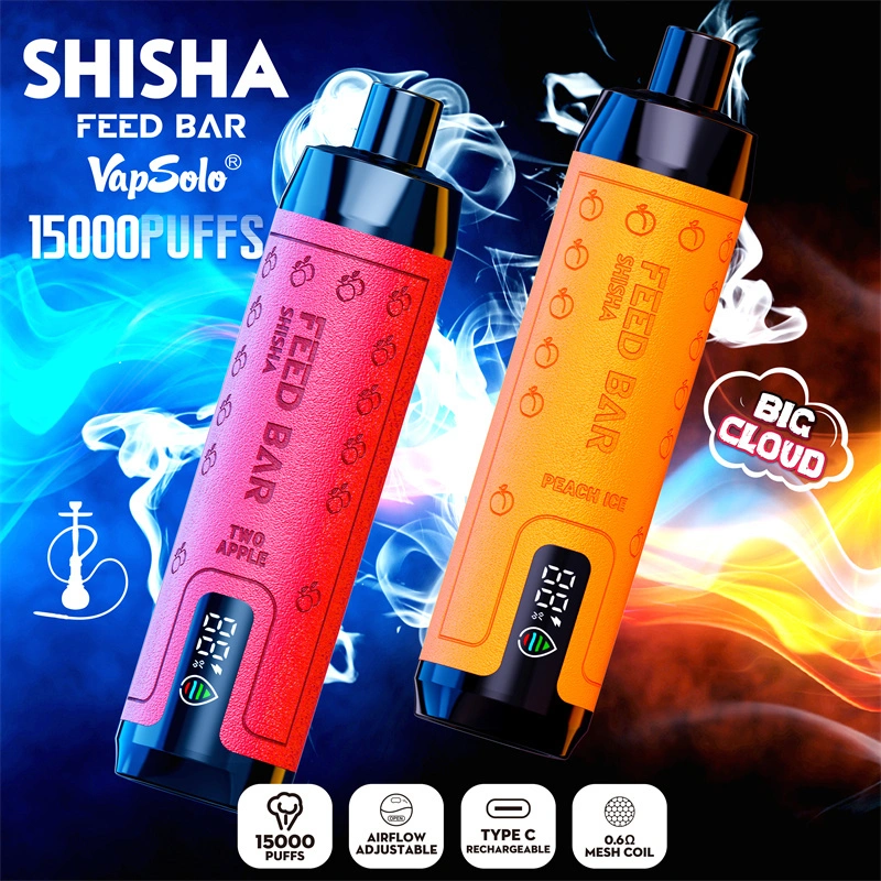 2024 China Crown Feed Barwholesale Cheap Vape Vapsolo Shisha Flavour Hookah Pen 15000 Puffs 25ml E-Liquid EU Warehsoue Disposable Vapes