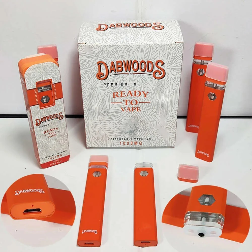 Wholesale Dabwoods Disposable Electronic Cigarette DAB Liquid Diamond Vape Bar Prefilled 1ml 510 Battery Thick Oil Pod Vaporizer Pen