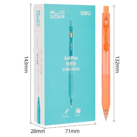 Neutral Pen Simple Small Fresh Student 0.5 Pressing Gel Pen