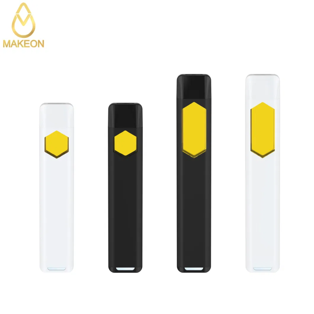 Makeon Dz 2 Gram Full Ceramic Disposable E-Cigarette Vape Bar Live Resin Rosin Thick Oil Tank Pod Cart 1.0ml Pen Metal Middle Rod Free Cotton Free No Leakage