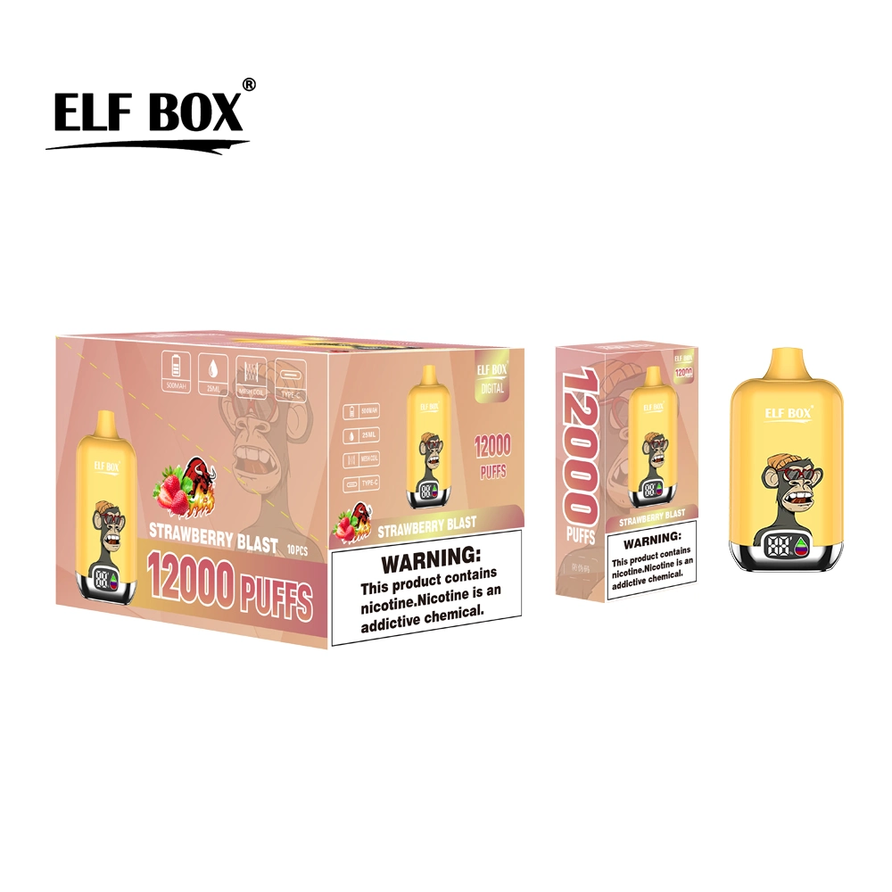 Poco. 5ml Cartridge Vabeen Elf Box Digital 12000 Vape Fume Randm Crystal 12K Electronic Hookah Price E-Cigarette