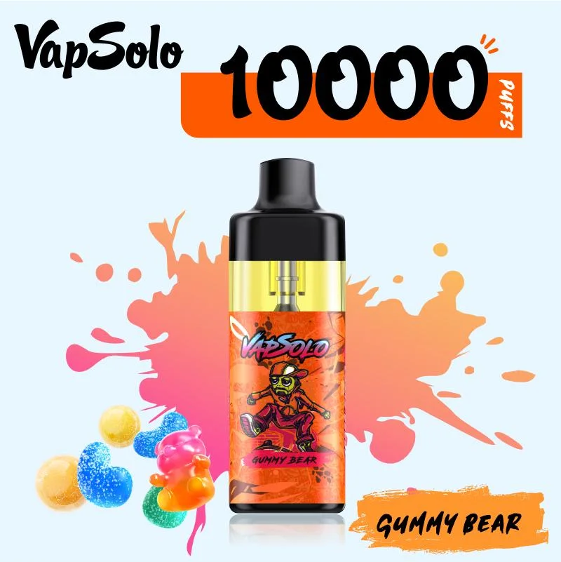 Wholesale Electronic Cigarette Vapsolo 10000 Disposable Vape Tornado Puff Free Vape Pen Starter Kit