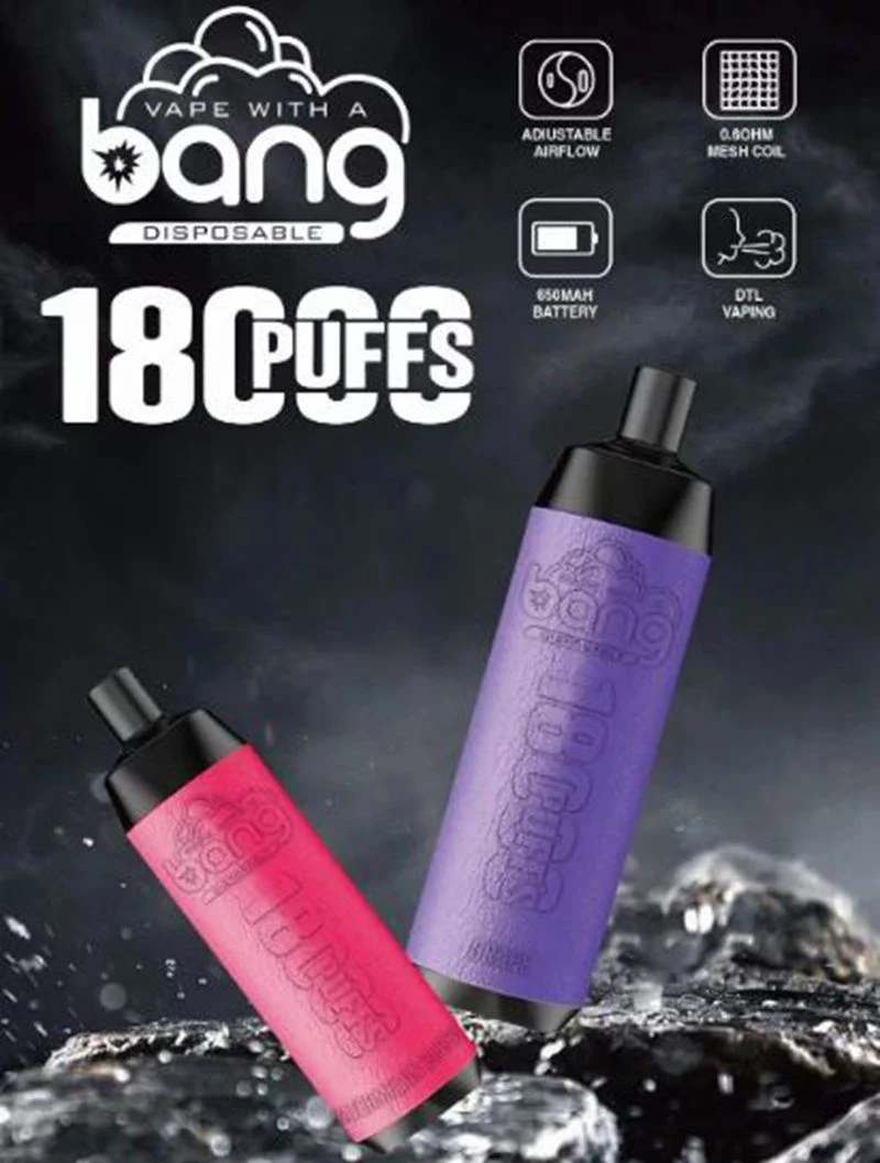 Wholesale Bang Crown Bar 18000 Puff Disposable E Cigarettes 18K Puffs Bar 20ml E-Liquid 650mAh Battery 16 Fruity Flavors Rechargebale E Vape Vs Vapme Vaporizer