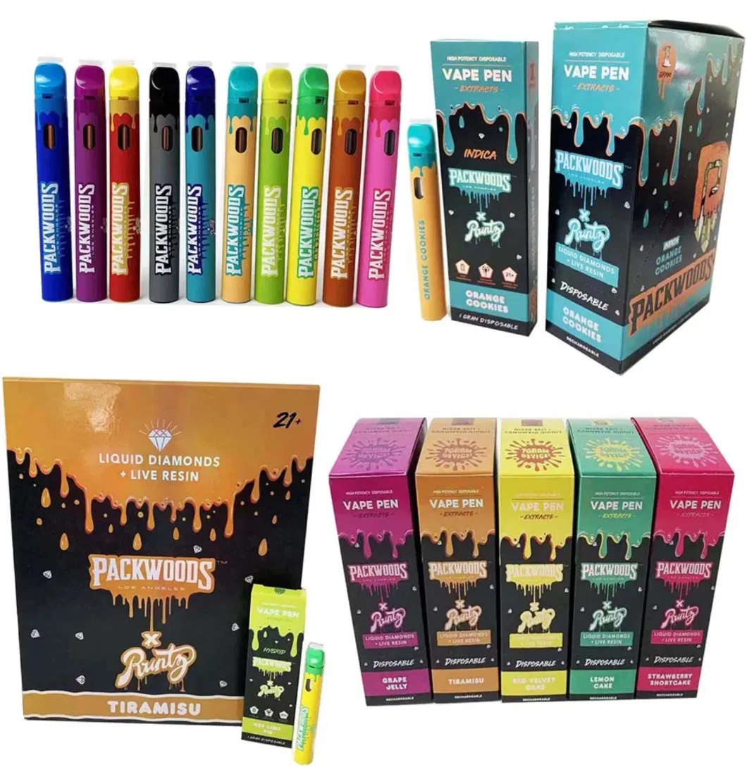 Wholesales Vape Pen Fast Shipping in Stock Cookies Dual Chamber Jungle Boys Clear Tank Favorites 2 Gram Packman Pod Fryd Donut Dabwoods Empty Disposable