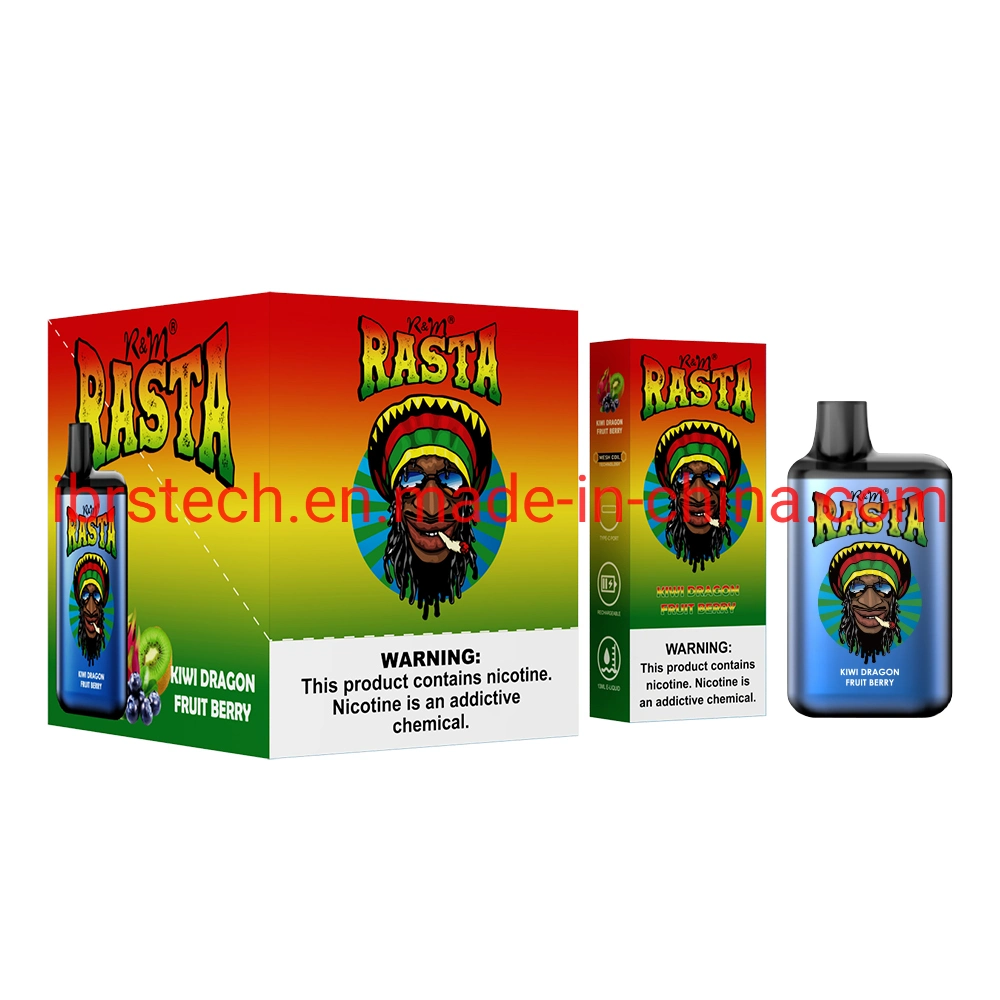 Original R&M Legend Infinity Nicotine Salt Juice Disposable Elf R&M Rasta 5500 Puffs Electronic Cigarette Disposable Vape Pen