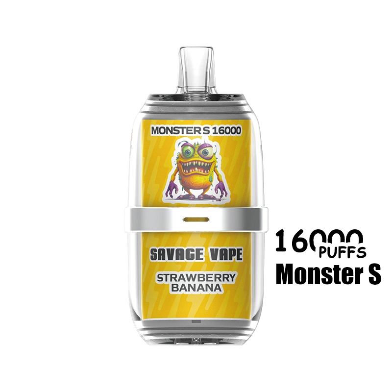 Shenzhen Factory Wholesale Savage Monster Whiskey 16K 16000 Puffs Dry Herb Vaporizer Empty I Vape Pen Rechargeable Disposable Electronic E-Cigarette