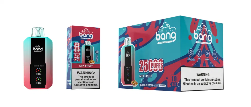 Disposable Pod Vaporizer Bang 25000 Puff Bar Distributors E-Cig Wholesale Disposable Vape Pen