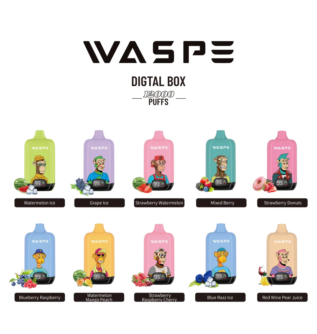 Shenzhen Factory Price 12000 Puffs Waspe Disposable Electronic Cigarette Distributor Smoke Vape