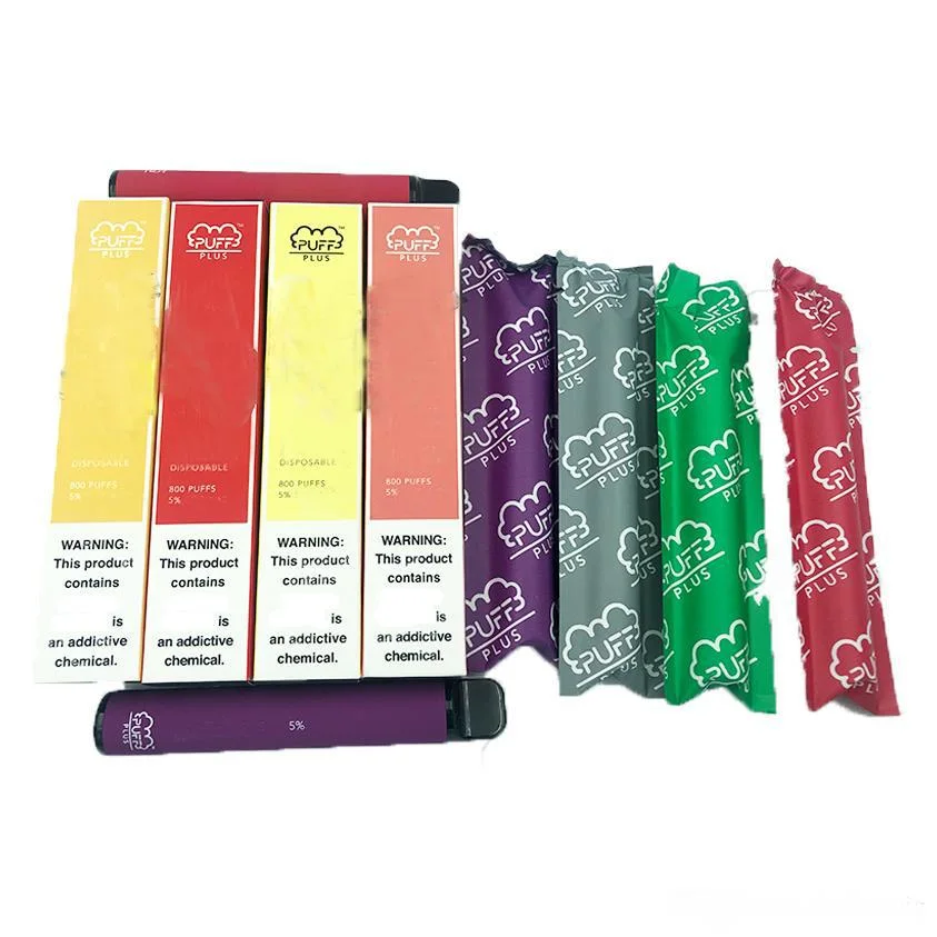 OEM Puff Plus Vaper Smoking Vape Disposable Electronic Vape Pen Nicotine 2% 5% 800puffs with UK