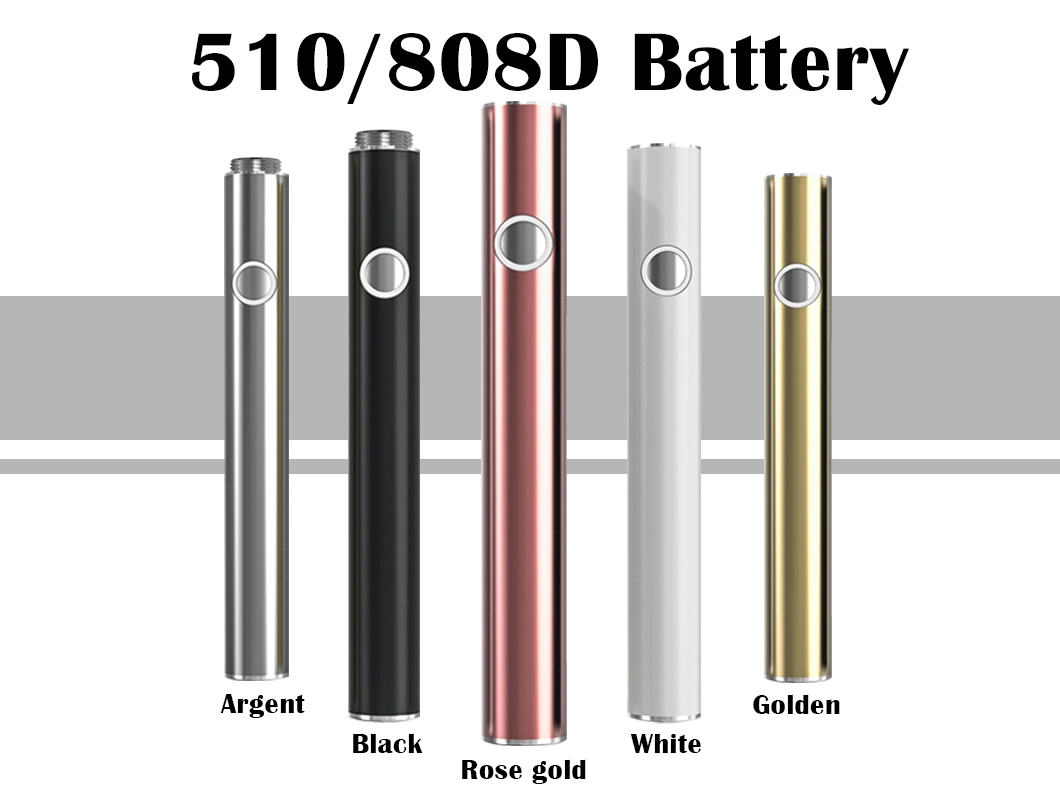 Preheat 380mAh 510 Thread Vape Pen Ecig E Cigarette Battery with Preheating Button Variable Voltage Use