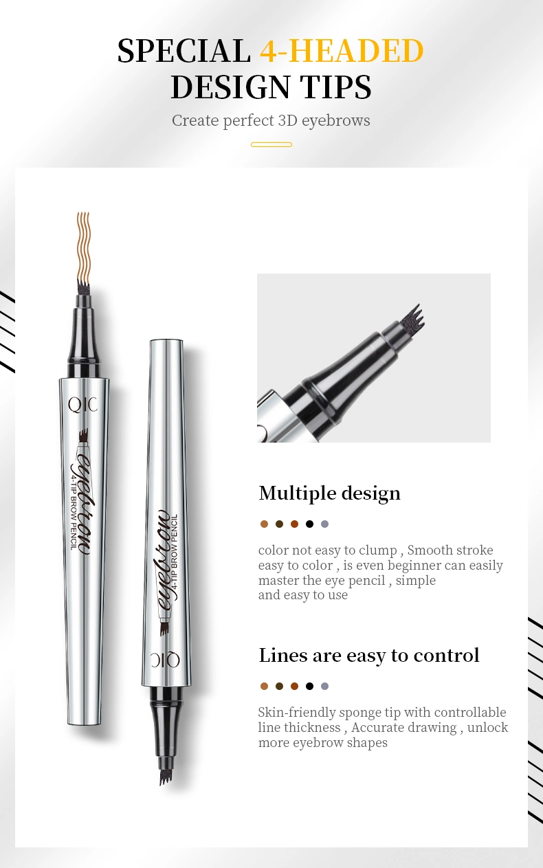 Wholesale Private Label New Arrival Pencil Waterproof Makeup Brow Colour Eyebrow Pen