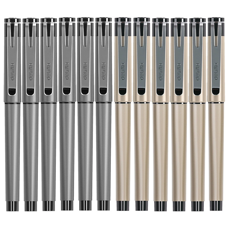 Metallic Student Black Pen Office Signature Gel Pen