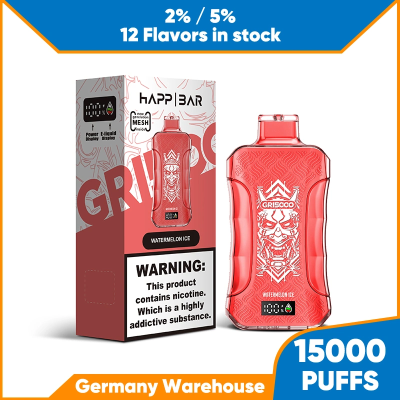 EU Warehouse Fast Delivery Free Shipping High Quality Nicotine 15000 Puffs Disposable Vape