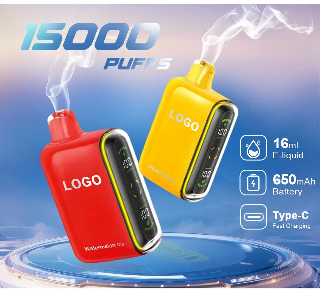 Customized Pulse 7500-15000 Puff Dual Coil 5% Strength Disposable Vape 15 Fruit Flavors USA&UK OTG