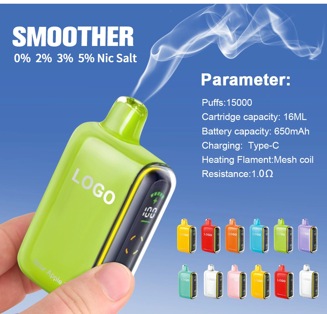 Customized Pulse 7500-15000 Puff Dual Coil 5% Strength Disposable Vape 15 Fruit Flavors USA&UK OTG