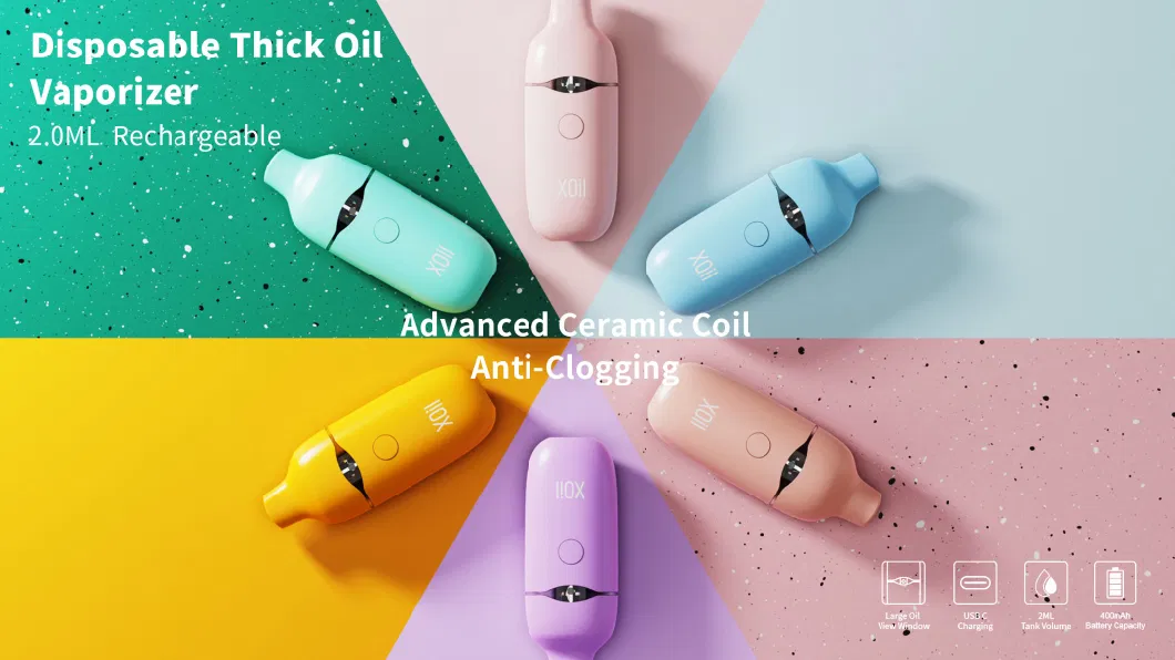 Exclusive USA UK Hot Sales Thick Oil 1ml 2ml Vape Pen Rechargeable High Tech Vape Pen Ceramic Coil