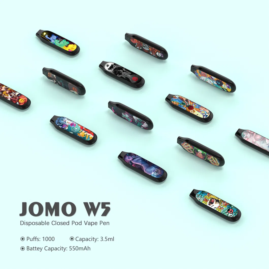 Jomo Brand 1000 Puffs 3.5ml 600mAh Pictures Design Lights Effect Disposable Vape E-CIGS 31