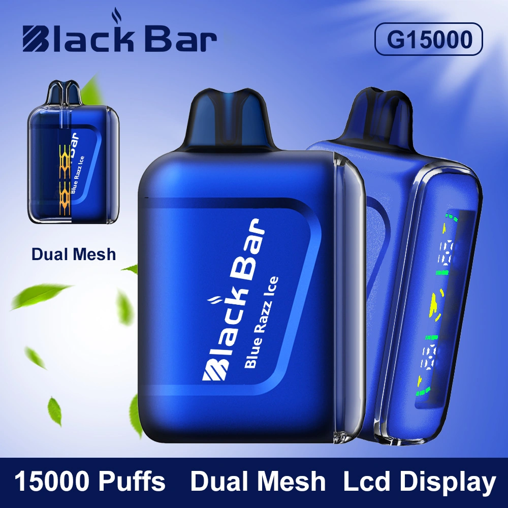 Factory Dual Mesh Rechargeable Smoking Vape Black Bar Mesh Coil 15000 Puff Cheap E Cigarette Disposable Vape Vaporizer