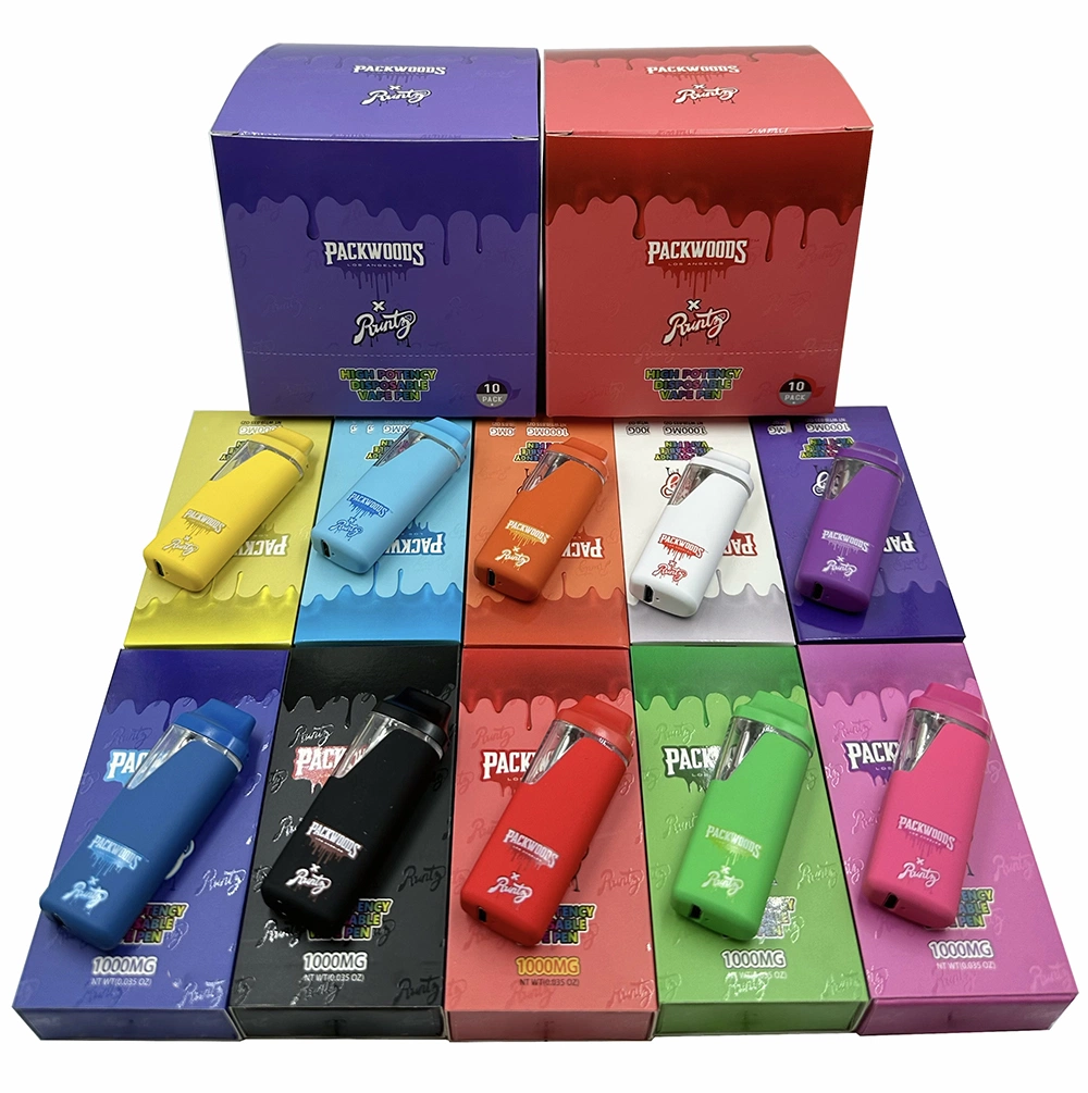 Packwoods X Runtz Runty Vape Pen 1ml 1gram Empty Device Pods 380mAh Battery Starter Kits for Oil Cartridges 10 Flavors E Cigarettes Disposables