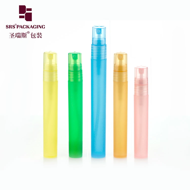 5ml 8ml 10ml Empty Plastic Fine Mist Mini Pocket Card Spray Bottle Twist Pump Teeth Whitening Cosmetic Eyeliner Lip Gloss Atomizers Perfume Pen with Clip Cap