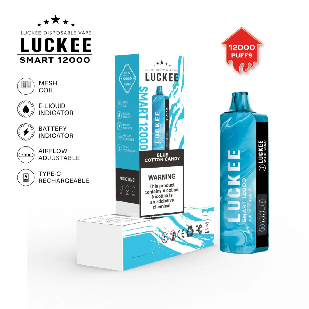 Luckee 12000 Puffs Bar 12K OEM/ODM Factory Wholesale Best Quality Disposable Vape Luckee Turbo 10000 Puffs Esco Bars 2500 Puffs Esco Bars Mega 5000 Puffs