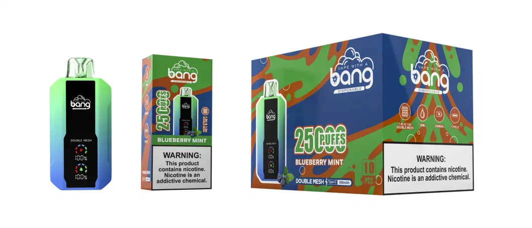 Disposable Pod Vaporizer Bang 25000 Puff Bar Distributors E-Cig Wholesale Disposable Vape Pen