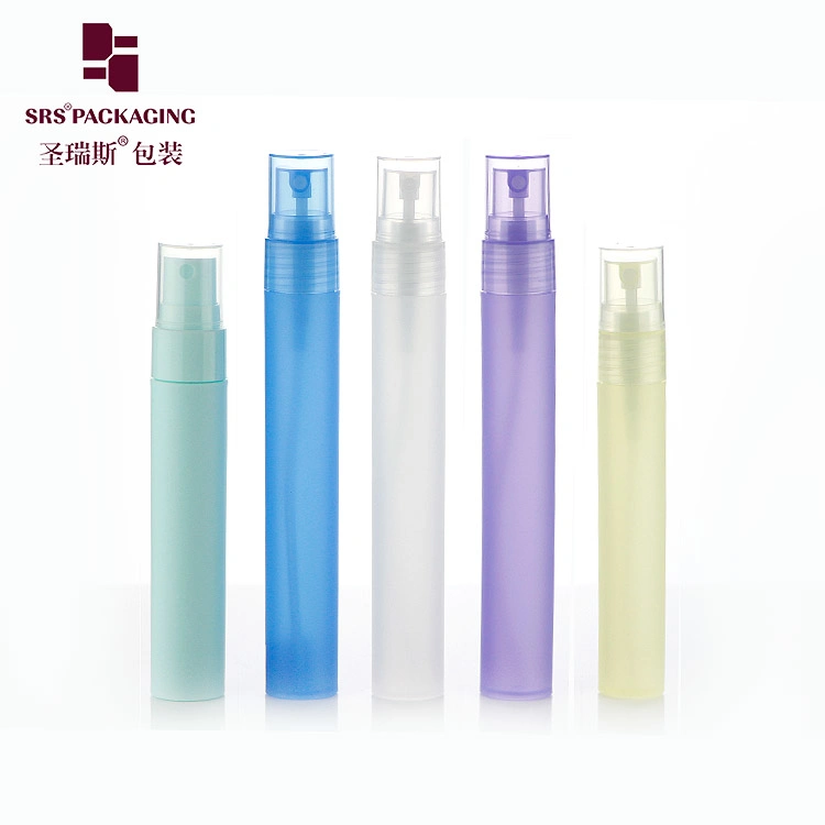 5ml 8ml 10ml Empty Plastic Fine Mist Mini Pocket Card Spray Bottle Twist Pump Teeth Whitening Cosmetic Eyeliner Lip Gloss Atomizers Perfume Pen with Clip Cap