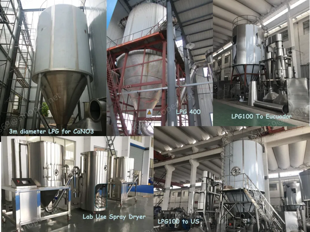 Detergent Powder Production Line Milk Powder Dry Herb Vaporizer Atomizer Spray Dryer