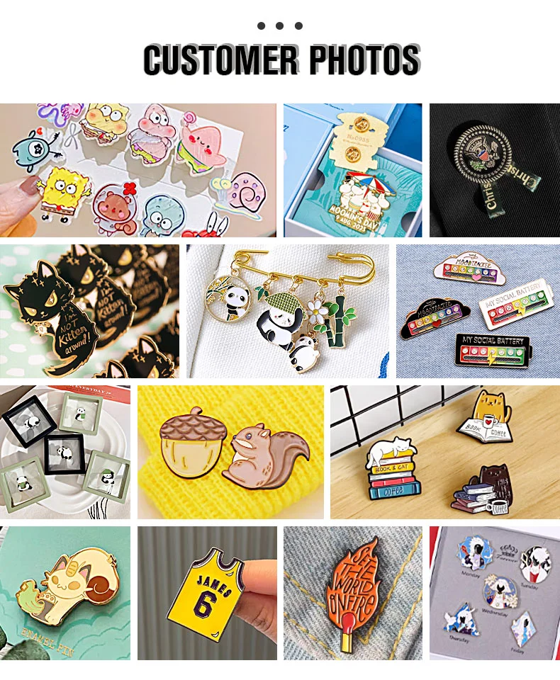 Wholesale Custom Enamel Pin Backing Card Movable Spinner The Office Friends My Mood Social Terrorist Battery Enamel Pins