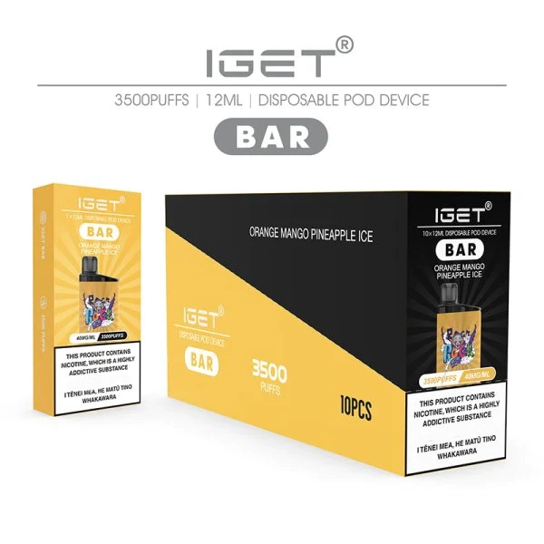 High Quality I Get Bar 3500 Puff Disposable Vape Factory Direct