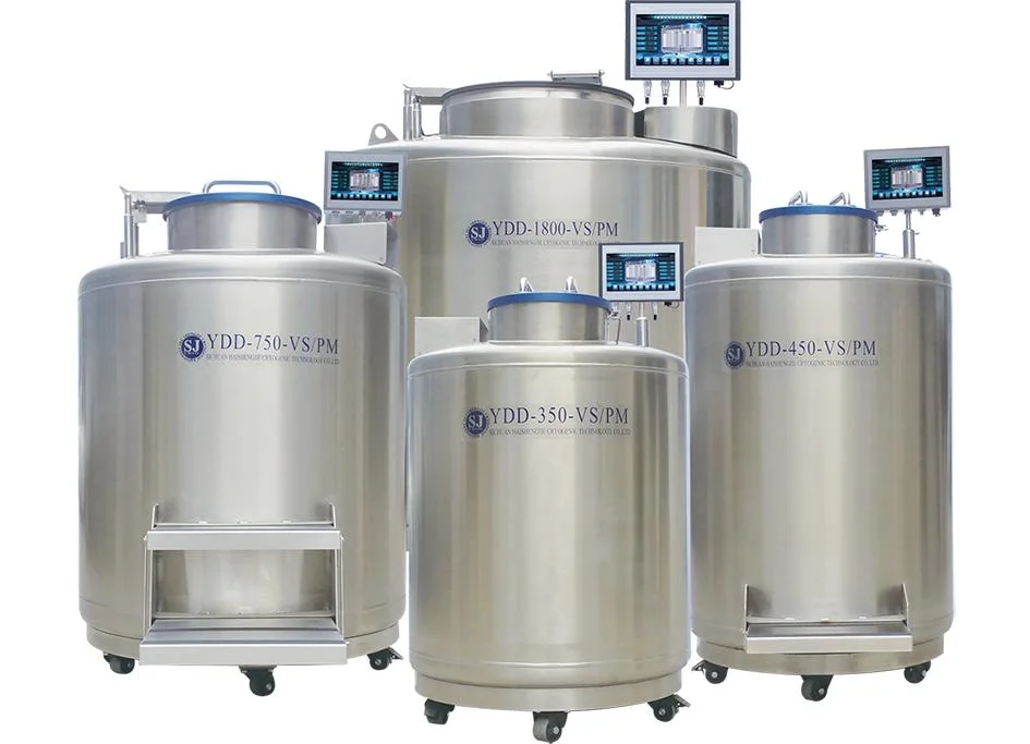 100 Liter Stainless Steel Liquid Nitrogen Dewar Tanks with Automatic Filling System