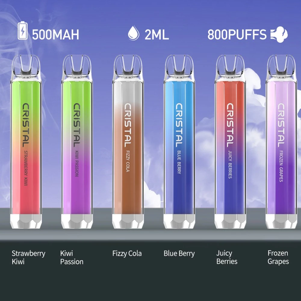 EU Warehouse Tpd Tastefog crystal 800 Puffs Disposable Vape Geek Elfbar with LED Colorful Flash Disposable Oil Vape Pen