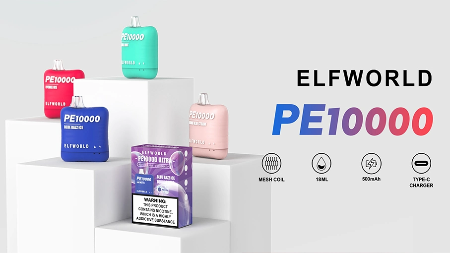 Original Elf Pi 10000 Puffs Nic Bars Refillable Disposable Vape 12000 Puffs EU Warehouse Dongguan Manufacturer Vapes Smoke Shop Items 15K18K20K Low Nic Bar Bl