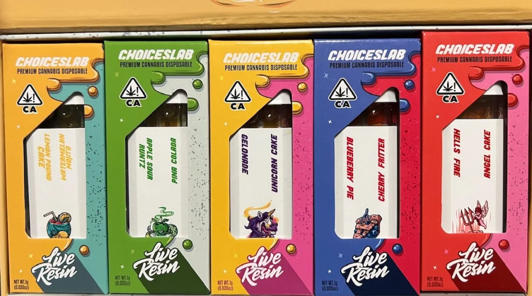 Choices Lab Carts Disposables Vapes Empty Dual Flavors Live Resin Liquid Diamond 2 in 1 Choice Lab 1 Gram 2 Gram Disposable Vape Pen with Package Box