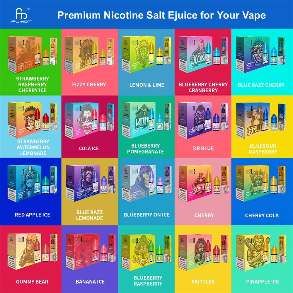 Premium Nicotine Salt Ejuice 36 Tasty Flavors Vape E-Liquid Flavors Available Non Minimum Order Quantity Fumot Randm Tornado 7000 Ejuice