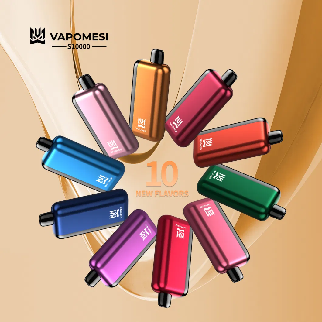 Hot Sell Vapomesi EU Warehouse Metalic Style Disposable Vape 10000 15000 Puff 20ml Digital Screen Wholesale Disposable Vaping Device Manufacturer Supplier